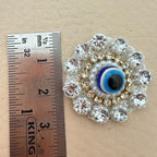 Evil Eye Rhinestone & Pearl Applique Patch – Pack of 25