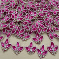 Rani Pink Lotus Patch – Pearl & Rhinestone Embellished
