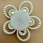 Pearl & Crystal Flower Patch – Fuchsia Pink
