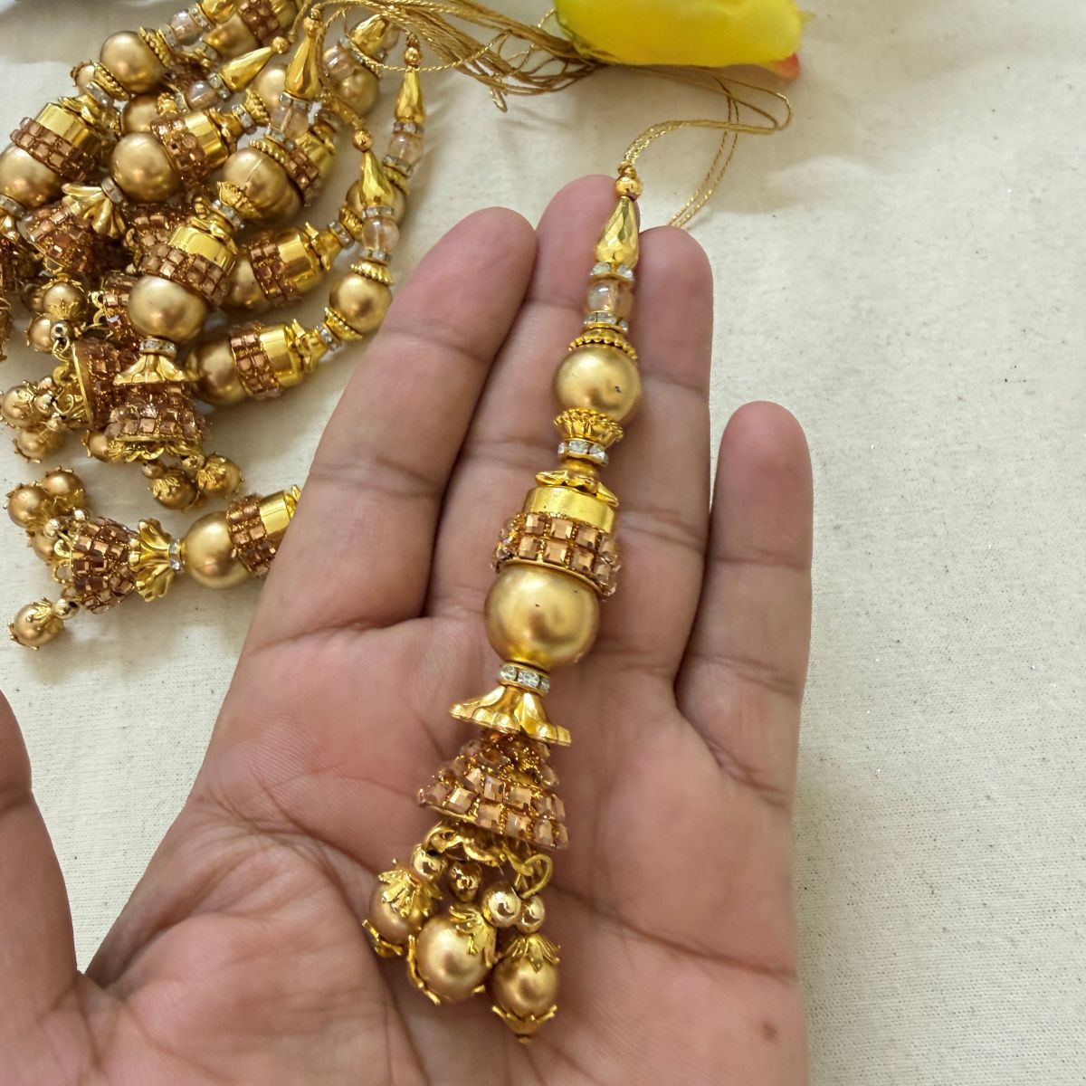 Golden Jhumka Latkan