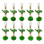 Green Parrot Pom Pom Tassel Latkan