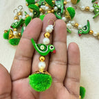 Green Parrot Pom Pom Tassel Latkan