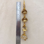 Gold Jhumka Tassel Latkans – Layered Bell Danglers