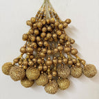 Gold Zari Tassel Latkan with Gota Balls