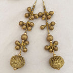 Gold Zari Tassel Latkan with Gota Balls