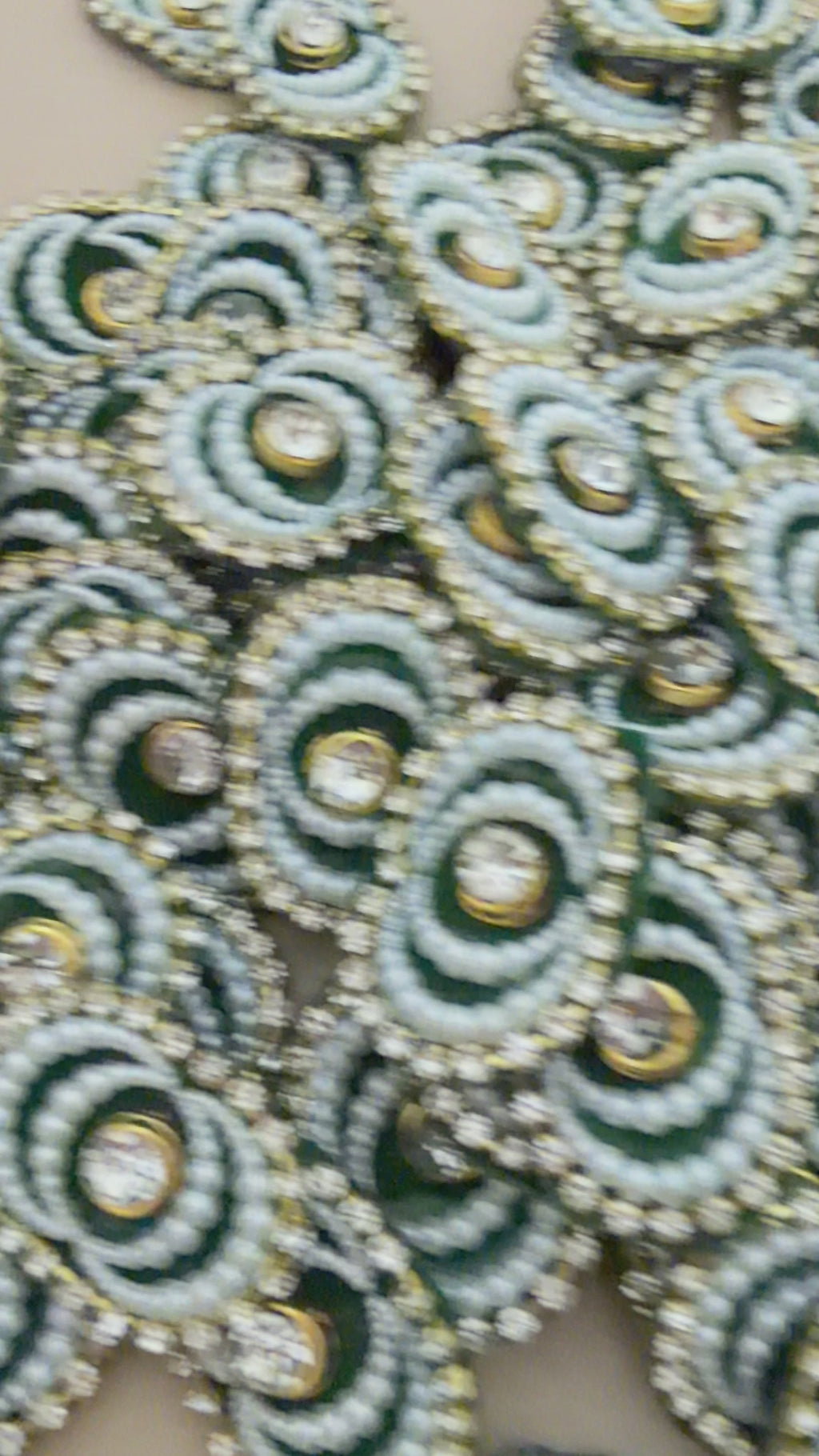 Oval Velvet Rhinestone Patches Emerald Green Crystal Appliques for DIY Crafts - 25 Pcs