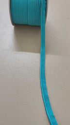 Turquoise Blue Satin Piping Lip Cord - 18 Yard Roll for Sewing and Crafts